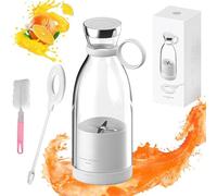 JuiceNGo Portable Blender,Juicengo Fresh Juice Portable Bottle Blender with Ice Crushing Power,- 20,000 RPM Wireless Rechargeable Personal BlenderCup Mini Juicer for Smoothies,Protein Shakes (A)