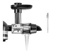Juicer Attachment for KitchenAid Mixers - Masticating Juicer Accessories Slow Juicer for Kitchen Aid All Models Stand Mixers, Spiralizer Citrus Juicer Parts, Separate Juice and Pomace (Black)
