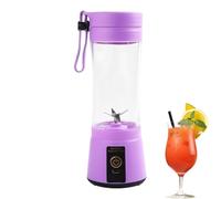 Juicer Cup, Fruit Blender Bottle | 400ml Portable Juicer Electric Blender | Kitchen Blender with Stainless Steel Blades for Camping, Picnic, Home, Work