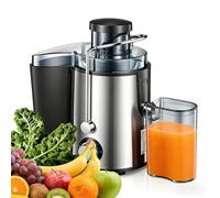 Juicer Machine,Efficient Centrifugal Juicer | 68mm Large Feed Chute for Whole Fruit and Vegetable Extraction, 3 Adjustable Speeds, Easy to Clean Design - Ideal for Family and Healthy Living，Stainless