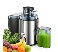 Juicer Machine,Efficient Centrifugal Juicer for Whole Fruit and Vegetable Extraction, 68mm Large Feed Chute,3 Speed Settings,Stainless Steel,Easy to Clean, Ideal for Families and Healthy Juicing.