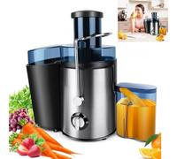 Juicer Machines, Centrifugal Juicers Whole Fruit and Vegetable with 2 Speed Setting, Big Mouth Large 65MM Feed Chute Juice Extractor Machine, Easy to Clean, BPA Free
