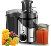 Juicer Machines Julist, Centrifugal Juicers Whole Vegetables and Fruit with 3-Inch Mouth Food Chute, 400W Motor with 3-Speed Setting, Brush for Easy Cleaning, BPA-Free, Red