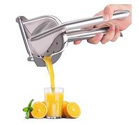 Juicer,Manual Citrus Juicer - Heavy Duty Stainless Steel Hand Press with Seed Filter and Pouring Spout for Oranges, Mangoes, Pears, Apples