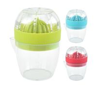 Juicer Manual, Citrus Squeezer, Small Lemon Juicer Squeezer, Measuring Cup - Multifunctional Portable Lemon Press Kitchen Gadget, Fruit Squeezer for Lemon Lime Orange