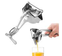 Juicer Manual, Stainless Steel Hand Press Juicer Multifunctional Kitchen Tool, Lemon Squeezer, Heavy Duty Hand Juicers for Pressing Lemons, Oranges, Pomegranates, Easy to Clean
