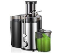 Juicer, Reemix Centrifugal Juicer Machines Whole Fruit and Vegetable, 3-inch Wide Mouth Juicer Extractor with 2 Speeds, Brush Included Easy to Clean (Sliver, 800, Watts)