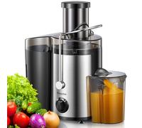 Juicer, Reemix Centrifugal Juicer Machines Whole Fruit and Vegetable, 3-inch Wide Mouth Juicer Extractor with 2 Speeds, Brush Included Easy to Clean (Black, 800W)