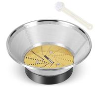 Juicer Replacement Parts Mesh Filter Basket with Titanium-Coated Blade Disk Compatible with Breville Juice Fountain Models BJE410, BJE430SIL, BJE510XL, BJE530BSS Includes Brush No Motor Coupling