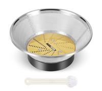 Juicer Replacement Parts Mesh Filter Basket with Titanium-Coated Blade Disk Compatible with Breville Juice Fountain Models JE95XL, JE98XL, BJE200XL, JE900 Includes Brush No Motor Coupling
