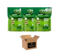 Juicy Bites - Blue Raspberry, Apple, Lemon Sour | Fruity Chewy Sweets Candy Bars | Soft & Juicy Fruit Chews for Kids & Adults | Natural Flavour 115g (Pack of 3, Chewits Xtreme Apple & Lemon Sour)