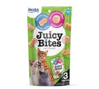Juicy Bites by INABA Cat Treat - Calamari & Homestyle Broth Flavour 1-Pack (33g Total) / Soft & Moist Cat Treat, Delicious & Healthy Snack for Cats, Hand Feeding Nibbles, Natural, Grain Free