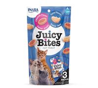 Juicy Bites by INABA Cat Treat - Chicken & Tuna Flavour 1-Pack (33g Total) / Soft & Moist Cat Treat, Delicious & Healthy Snack for Cats, Hand Feeding Nibbles, Bite Sized Snack, Natural, Grain Free