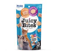 Juicy Bites by INABA Cat Treat - Crab & Scallop Flavour (3 x 11.3g) / Soft & Moist Cat Treat, Delicious & Healthy Snack for Cats, Hand Feedi