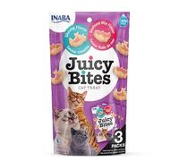 Juicy Bites by INABA Cat Treat - Shrimp & Seafood Mix Flavour 1-Pack (33g Total) / Soft & Moist Cat Treat, Delicious & Healthy Snack for Cats, Hand Feeding Nibbles, Natural, Grain Free