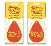 Juicy Blast Pineapple Car Air Freshener, Pack of 2