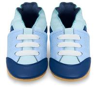 Juicy Bumbles Baby Kids Shoes Soft Sole - Pre Walker Shoes - Blue Trainers - 0-6 Months