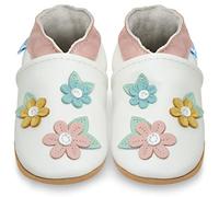 Juicy Bumbles Baby Shoes with Soft Suede Soles - Toddler Shoes - Spring Blossoms 18-24 Months
