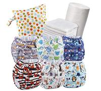 Juicy Bumbles Bamboo Ecological Reusable Cloth Diaper + Fillers Bamboo Inserts + Towels + Bag, Born to 3 Years