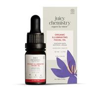 Juicy Chemistry Saffron & Red Raspberry Facial Oil, 10 ml | Organic Face Oil for Skin Brightening & Moisturising | Ecocert Certified for Men & Women | Cruelty-free & 100% Vegan