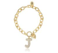 Juicy Couture 7.5" Bubble Initial J Charm Bracelet