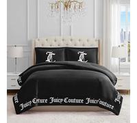 Juicy Couture - Comforter Set - Gothic Design Bedding - King - 3 Piece Set includes (1) 108" x 92" Comforter and (2) 20" x 36" Shams - Wrinkle Resistant - Premium Bedroom Decor - Black