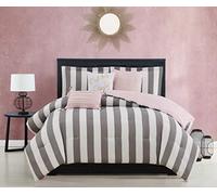 Juicy Couture Comforter Set, Polyester, Cabana Stripe, Twin