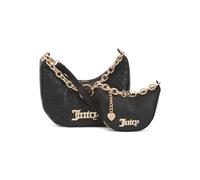 Juicy Couture Convertible Hobo and Mini Crescent Coin Purse Set, 2 Piece Set, Liquorice, 10in W x 7.5in H, Hobo