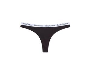 Juicy Couture Dana Cotton Thong MULTIPACKS X3 Black