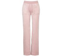 Juicy Couture Del Ray Logo Velour Sweatpants - Light Pink - L (UK14 / L)