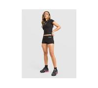JUICY COUTURE Diamante Fold Over Shorts - Black - Womens L