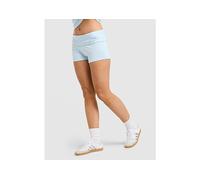 JUICY COUTURE Diamante Fold Over Shorts - Blue - Womens XL
