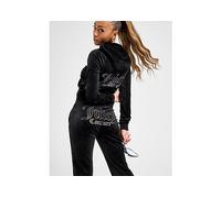 JUICY COUTURE Diamante JC Logo Joggers - Black - Womens L