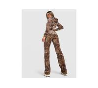 JUICY COUTURE Diamante Leopard Joggers - Multi Coloured - Womens XS