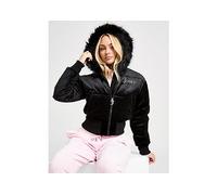 JUICY COUTURE Diamante Velour Padded Jacket - Black - Womens M