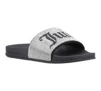Juicy Couture Donna Women's Silver Slides UK 4