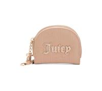 Juicy Couture Drama Queen Mirror Wallet, Pecan, Embossed Design with Built-in Mirror, 4.75in W x 4in H