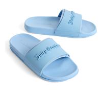 Juicy Couture Embossed PVC WoMens Dusk Blue Slides - Size UK 4