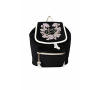 Juicy Couture Falling For Juicy Velour Backpack, Drawstring Flap Closure, Adjustable Straps, 11x11x7 inches, Midnight Blossom, One Size, Modern