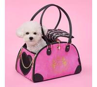 Juicy Couture Give Me Treats Pet Carrier - Stylish Hot Pink Travel Bag for Small Dogs and Cats