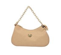 Juicy Couture Golden Hour Shoulder Bag Soft White Quilted Logo Chain Strap Handbag 12 x 7 Inches, Buff Beige, One Size, Shoulder, Hobo, Contemporary, Designer