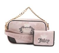 Juicy Couture Heritage Slim Camera Bag with Gold Chain Strap & Matching Envelope CC Wallet, Dusty Blush, One Size, Obsession Camera Crossbody, Bag With Adjustable Shoulder Strap, Stylish Purse