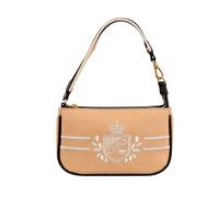 Juicy Couture Juicy Prep School Convertible Wristlet Handbag, 8x5x2.5, Buff Beige, One Size