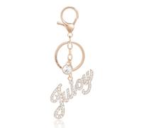 Juicy Couture Keychain Charms with Crystals or Faux Pearls, Gold-Tone Logo