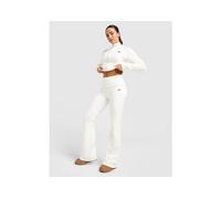JUICY COUTURE Knit Fold-Over Flare Pants - White - Womens