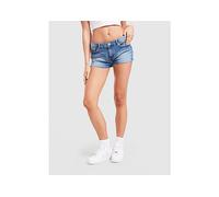 JUICY COUTURE Logo Diamante Shorts - Blue - Womens