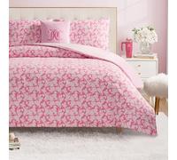 Juicy Couture Plush Reversible Gothic Leopard 4-Piece King Comforter Set with Decorative Pillow