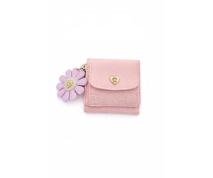 Juicy Couture Pretty Pop Bifold Wallet, Powder Blush, 4in W x 4in H, Bifold Card Wallet