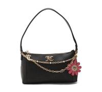 Juicy Couture Pretty Pop Shoulder Bag Chain Strap Charm Accent Small Handbag, Liquorice Black