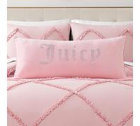 Juicy Couture Rectangle Decorative Accent Premium Reversible Throw Pillow Living Room and Bedroom D?cor 16""x36"" Light Pink